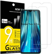 NEW'C Set 2 kusů, Tvrzené sklo pro Xiaomi Redmi Note 8 Pro,…