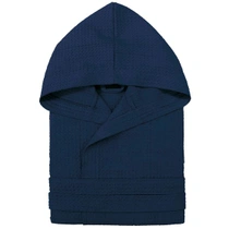 Župan Nada Home Unisex vaflový, modrý L–XL