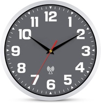 Nástenné hodiny Ziprote rádiové kruh šedá