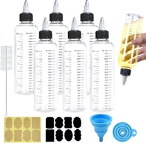 Balení 6 lahviček Hengxinchen o objemu 250 ml, průhledné…