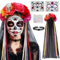 Halloweenská čelenka BOYATONG ke Dni mrtvých pro ženy,…