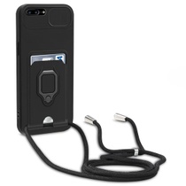 Silikonový kryt na telefon s posuvným krytem a řetízkem na…