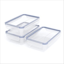 Úložné boxy Rotho Clic & Lock, balení po 3 kusech, 1,5 l, s…