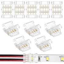 Konektory pro LED pásky HOTUT, 10 kusů, 4pinové, 10mm,…