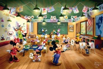 Schmidt 56599 Thomas Kinkade Disney Mickey a Minnie…