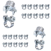 20 mini hadicových svorek, 6-8 mm 8-10 mm malé nastavitelné…