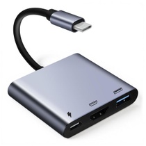 [Certifikácia Apple MFi] Viacportový USB-C adaptér s HDTV…