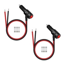 Adaptér do zapalovače cigaret 12V/24V, 16AWG, odolný, 15A,…