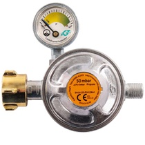 Regulátor tlaku plynu 50 mbar s manometrem a pojistným…