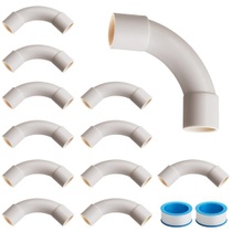 Ohyb trubky M25 90°, 12 kusů, PVC trubka, Ø25 mm