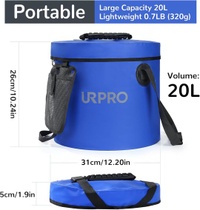 Skladacie vedro URPRO, 20l skladacie vedro na vodu, ľahké,…