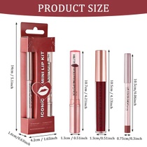LOPHE Matte Lipstick Lipgloss Set, sada matných rúžov ​​a…