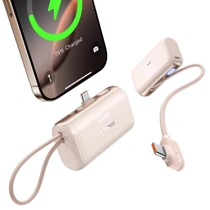 TORRAS Mini Powerbanka 5000mAh s káblom, 22,5 W USB-C…