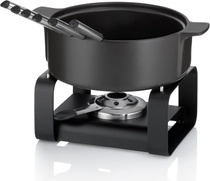 Súprava na fondue Kela čierna, 1,75 l