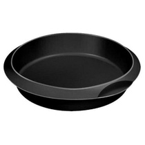 Silikonová kulatá forma na pečení Lékué, černá, 24 cm