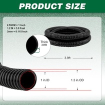 Sací hadice 25 mm, spirálová flexibilní PVC hadice do…
