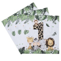 Dětské narozeninové ubrousky, ubrousky Jungle Safari k 1.…