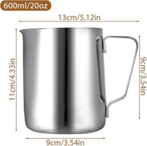 Napěňovač mléka 600ml a sada per na latte, konvice na mléko…