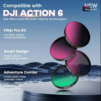Sada ND filtrov MINGVEN Osmo Action 6 so silikónovým…
