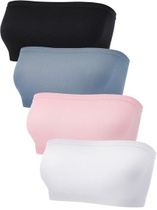 Dámská bandeau podprsenka, bez ramínek bralette, bezešvá…