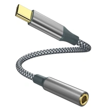 Kábel USB-C na Aux audio dongle, Type-C na 3,5 mm jack,…