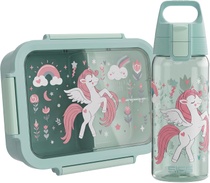 Svačinový box Sigg Set Uniflower, zelený
