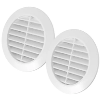 Vent Systems 2 kusy, 80 mm bílé větrací kryty – kulaté…
