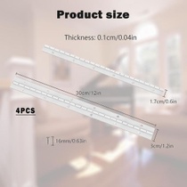 Klavírní pant z nerezové oceli, 4 kusy, 30 cm, pro lodní…