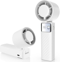 Ruční ventilátor, mini přenosný ventilátor s LCD displejem…
