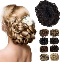 Příčesek Drdol Scrunchie Updo Kudrnatý popelavě hnědý s…