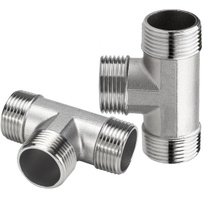 2 kusy nerezového T-kusu 3/4 palce, vnější závit G3/4