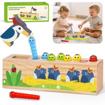 Montessori hračky pro věk 1, 2 a 3 let: Magnetické dřevěné…