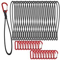 20 bungee šňůr s háčky, 25cm expandéry s karabinami. Vysoce…