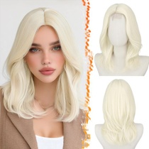 Paruka BARSDAR 40cm syntetická rovná platinovo blond s…