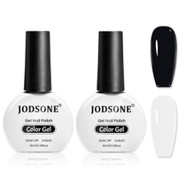 JODSONE sada 2 laků na nehty, 10 ml, černobílý gelový lak…