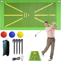 10dílná cvičná sada golfových podložek s černým stahovacím…