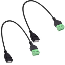 Kabel USB 2.0 A se šroubovací svorkovnicí, nepájivý adaptér…