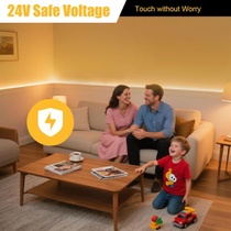 TK99SW COB LED pásek 5M, teple bílý LED pásek s RF dálkovým…