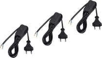 Meister Euro napájecí kabel s vypínačem - 2 metry - černý -…