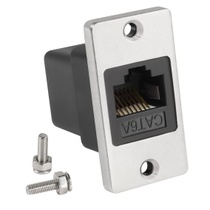 QIANRENON Obdĺžnikový sieťový panelový adaptér RJ45 Cat6A…