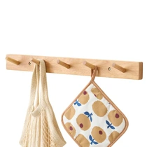 Nástenný vešiak TREOAKWIS s 5 háčikmi, 50 cm