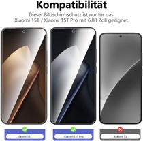 NOVINKA, balení 3 kusů, tvrzené sklo pro Xiaomi 15T, Xiaomi…