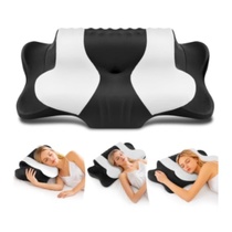 Ergonomický polštář DONAMA na krk, černobílý