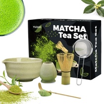 Sada na čaj Matcha, 6dílná sada, metlička na Matcha, miska…