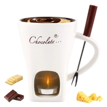 Gosknor Čokoládový fondue kelímok s vidličkou, sladký…