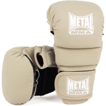 MMA rukavice Metal Boxe, béžové, veľ.