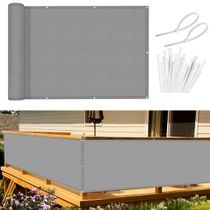 Zástěna na balkon Sunnylaxx 90x300cm, světle šedá, s…