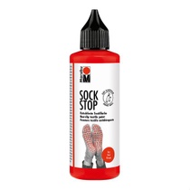 Marabu 17220106232 - Sock Stop, 90 ml, červená, vodná báza,…