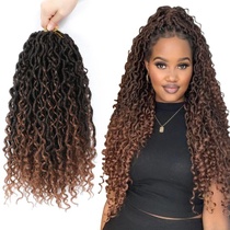 Háčkované vlasy Goddess Locs 36 cm