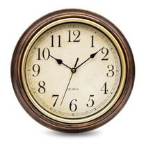 ACCSHINE Vintage nástenné hodiny, tiché, 30 cm, hnedé